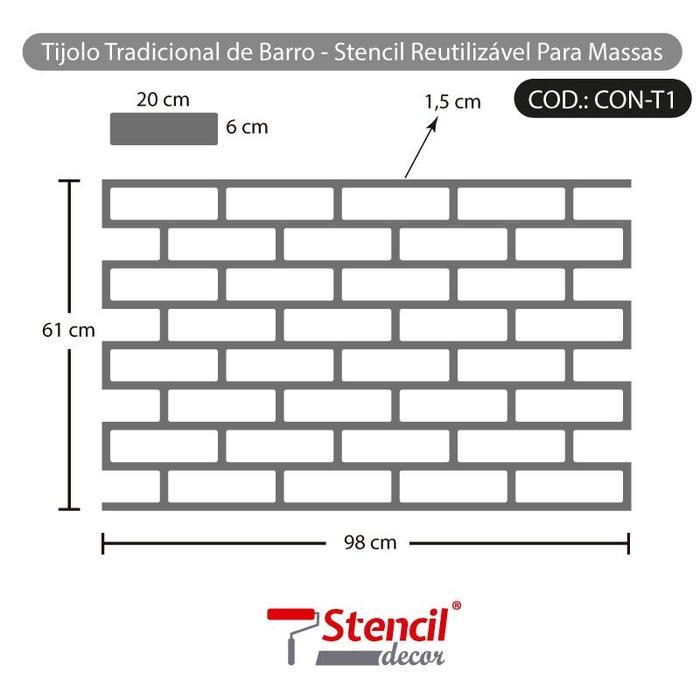 

Stencil Dinding, Wall Stencil, Brick Stencil, Motif Batu Bata #Gratisongkir