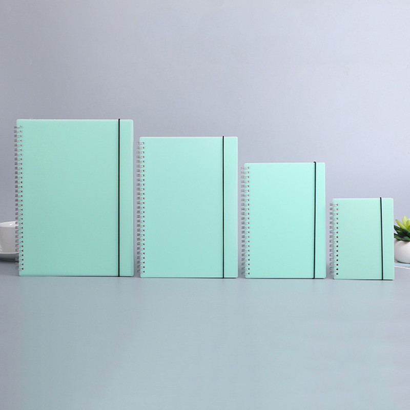 

A6 A5 B5 A4 Green Spiral Book Coil Notebook To-Do Lined Dot Blank Grid Paper Journal Diary