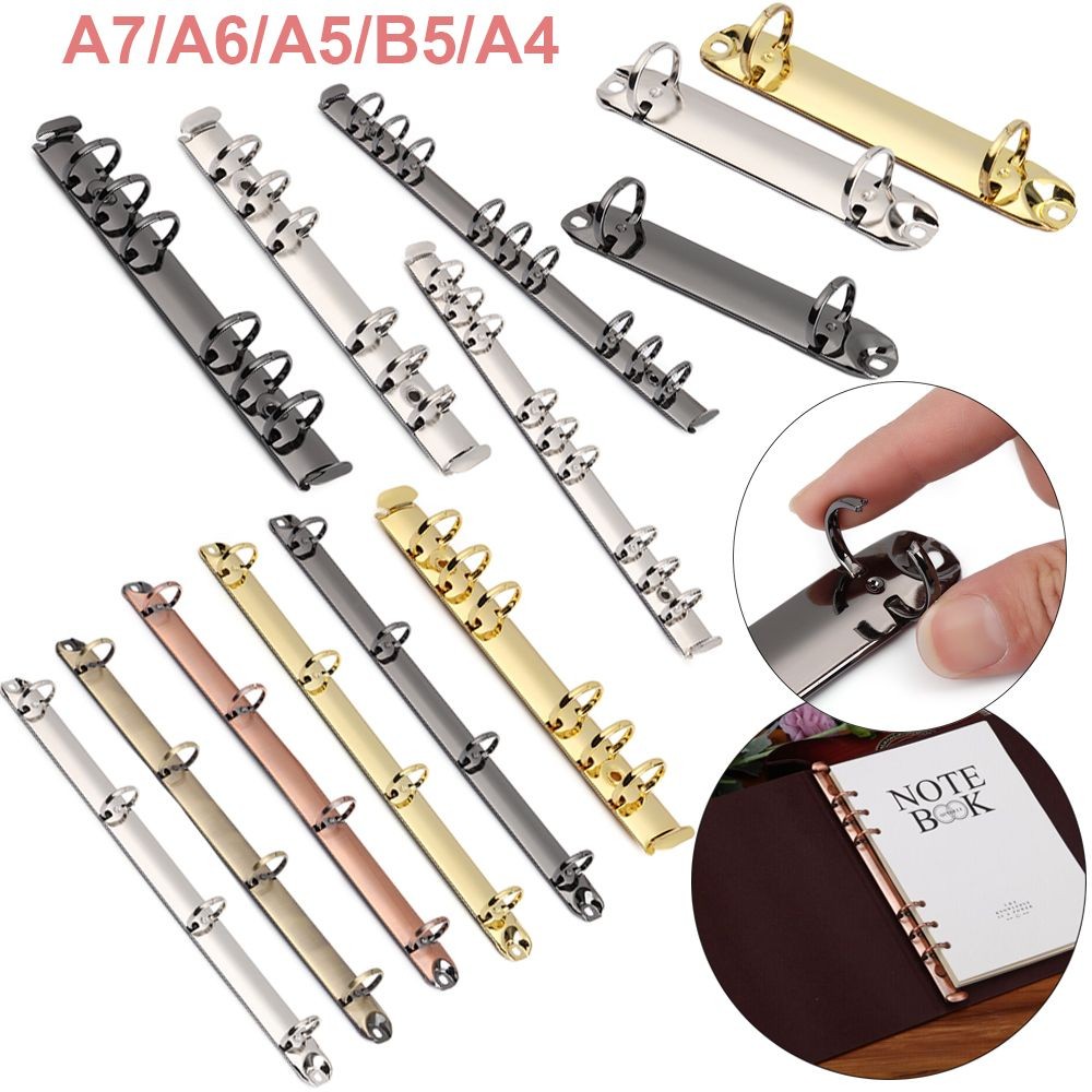 

1Pc Loose Leaf Binder Clip Metal Spiral Ring Binder Book Notepad Inner Paper Clip School Supplies