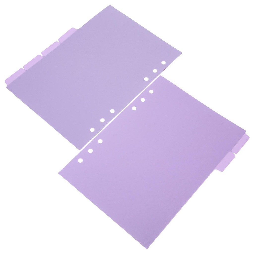 

6 Pcs A5 Binder Dividers Tabs Pagination Management Tool For Notebooks 3 Hole 6 Hole Pp Material