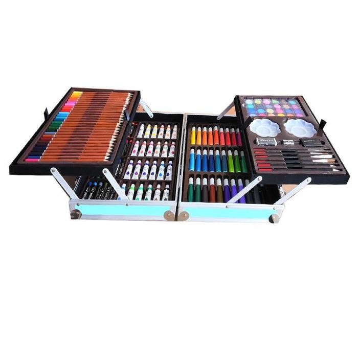 

Crayon Art Set/Krayon Anak/Alat Menggambar/Alat Mewarnai/Koper Besi #Gratisongkir