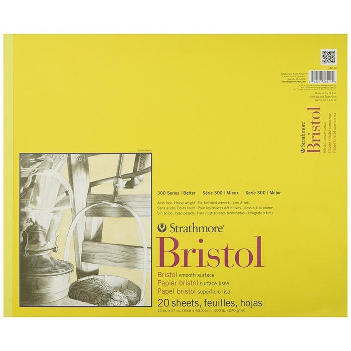 

Strathmore 300 Series Bristol 14" X 17" Smooth - 20 Sheets #Gratisongkir