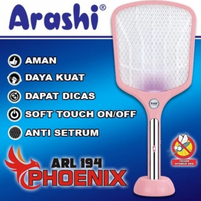 Arashi Raket Nyamuk 194 Phoenix / Penangkap Nyamuk