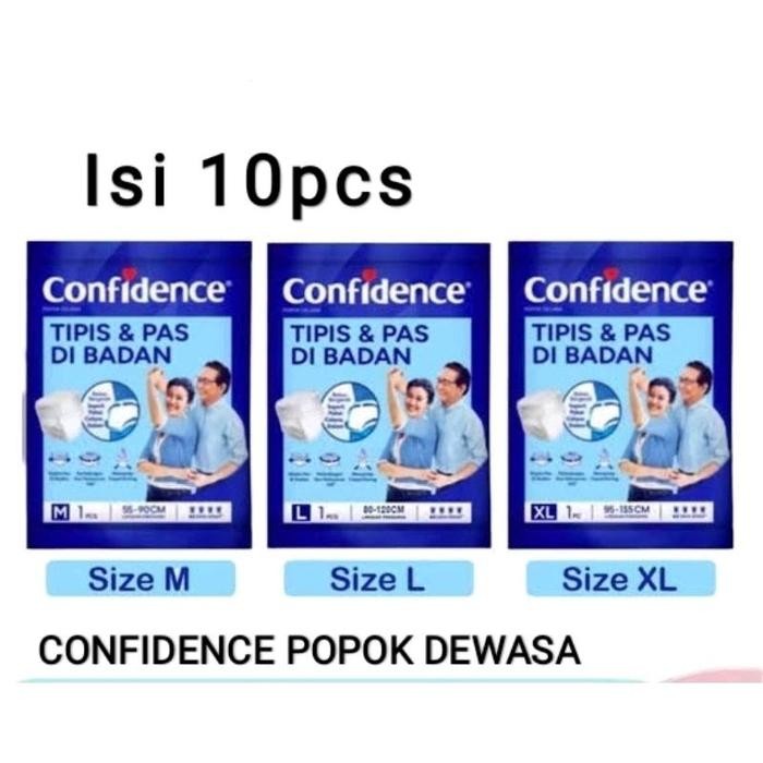 Confidence popok dewasa isi 10pcs -confidence pants popok dewasa M/L/XL isi 10pcs