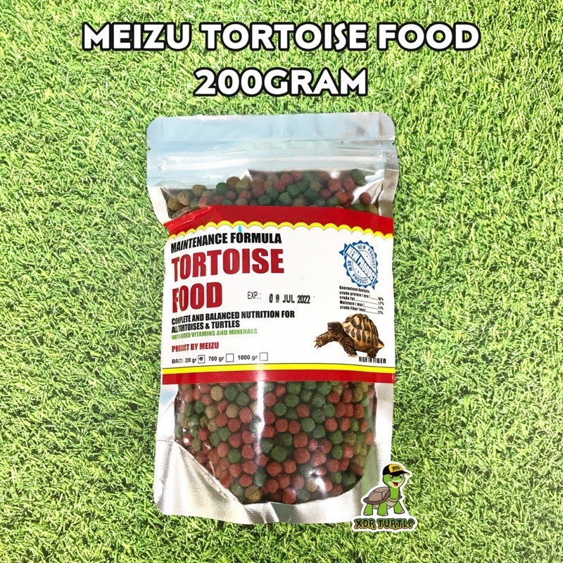 PELET MEIZU 200GR MAKANAN KURA DARAT SULCATA PARDALIS ALDABRA HERMANI TORTOISE FOOD XDR TURTLE