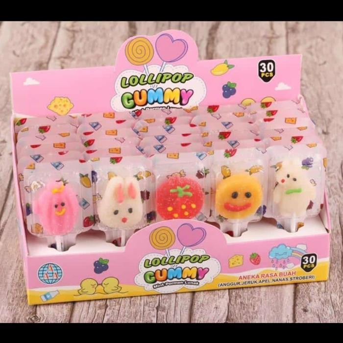 

PastikanTerjaminMutunya- Gummy Lolipop - Gummy Lunak Karakter 30 pcs