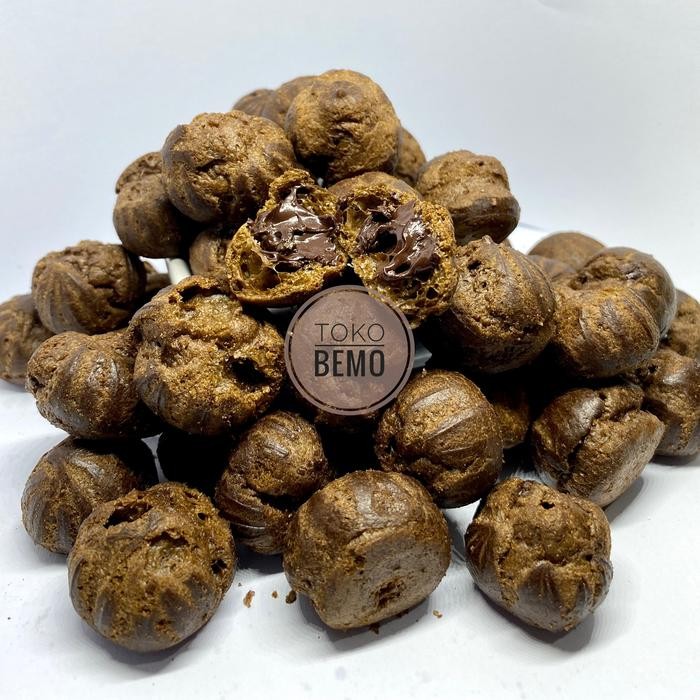 

PastikanTerjaminMutunya- Soes Coklat Kering Isi Dark Choco 250gr