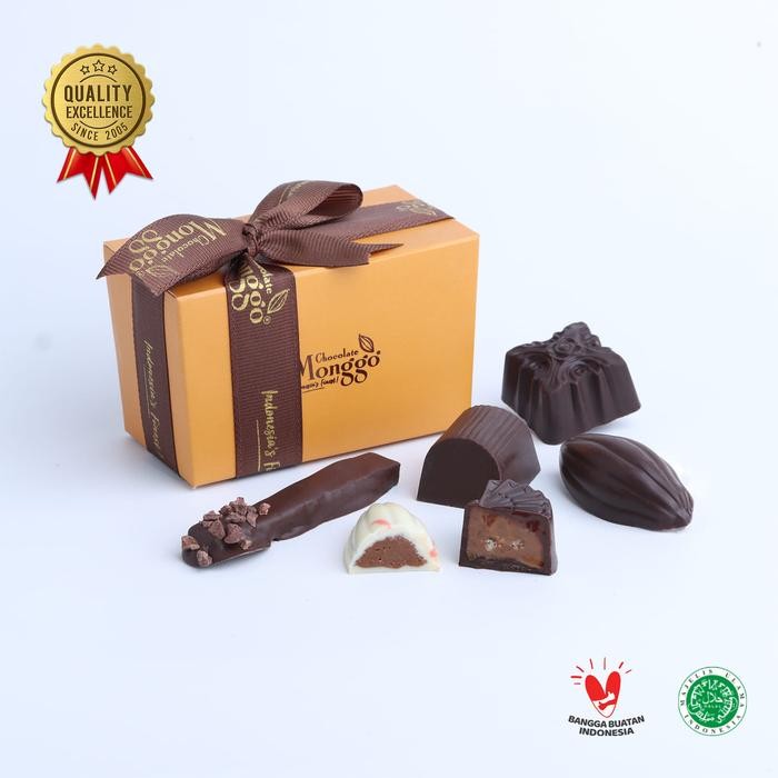 

PastikanTerjaminMutunya- Chocolate Monggo Praline Cokelat Discovery Box 6pcs