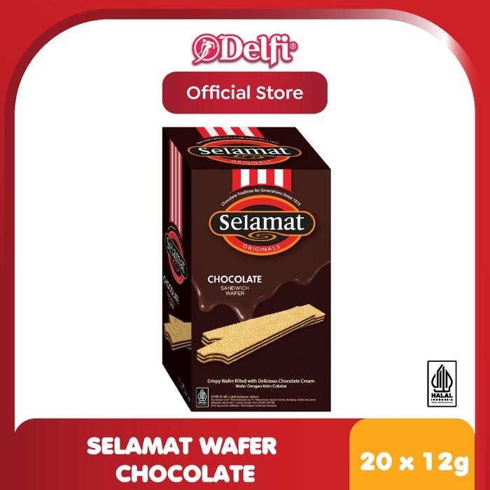 

PastikanTerjaminMutunya- Selamat Wafer Chocolate Box 12 gr - isi 20 pcs