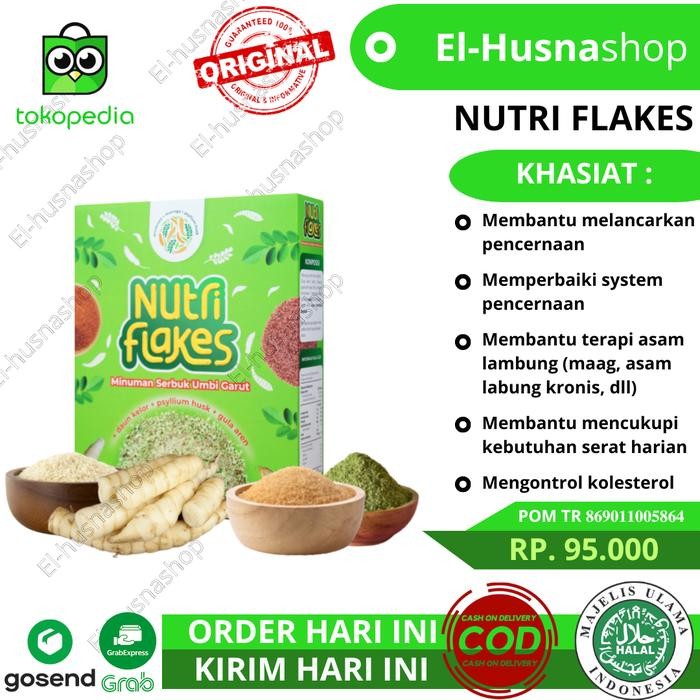 

PastikanTerjaminMutunya- Nutri Flakes Sereal Umbi Garut Original Solusi Asam Lambung Maag Asli