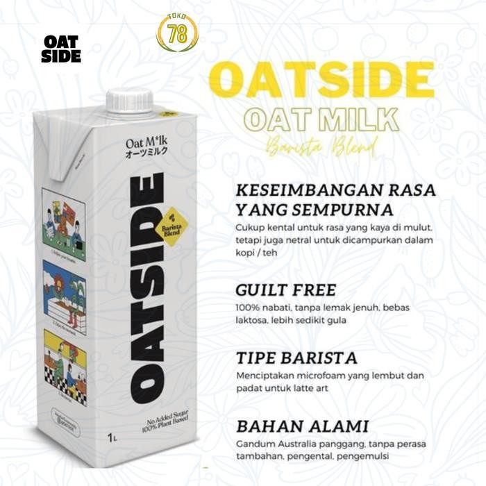 

PastikanTerjaminMutunya- OATSIDE Oat Milk 1L 1 Liter 1000ml Barista Blend - Susu Oat Premium