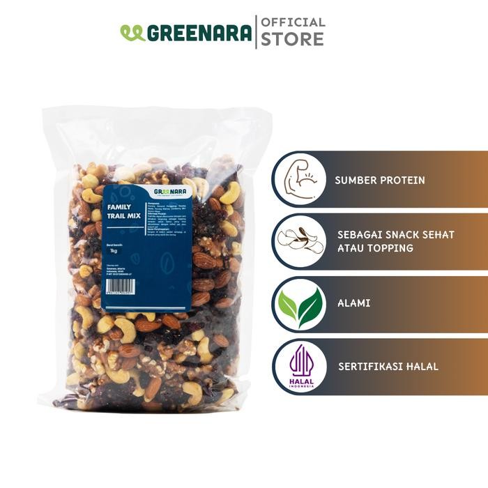 

PastikanTerjaminMutunya- Family Trail Mix 1 Kg / Snack Sehat