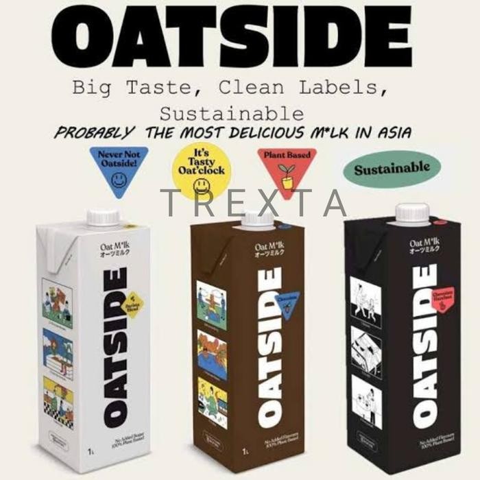 

PastikanTerjaminMutunya- Oatside Oat Milk 1 Liter (PER KARTON) GOJEK GRAB