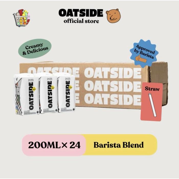 

PastikanTerjaminMutunya- Oatside Oat Milk Straw 200 ML ( 24 pcs )