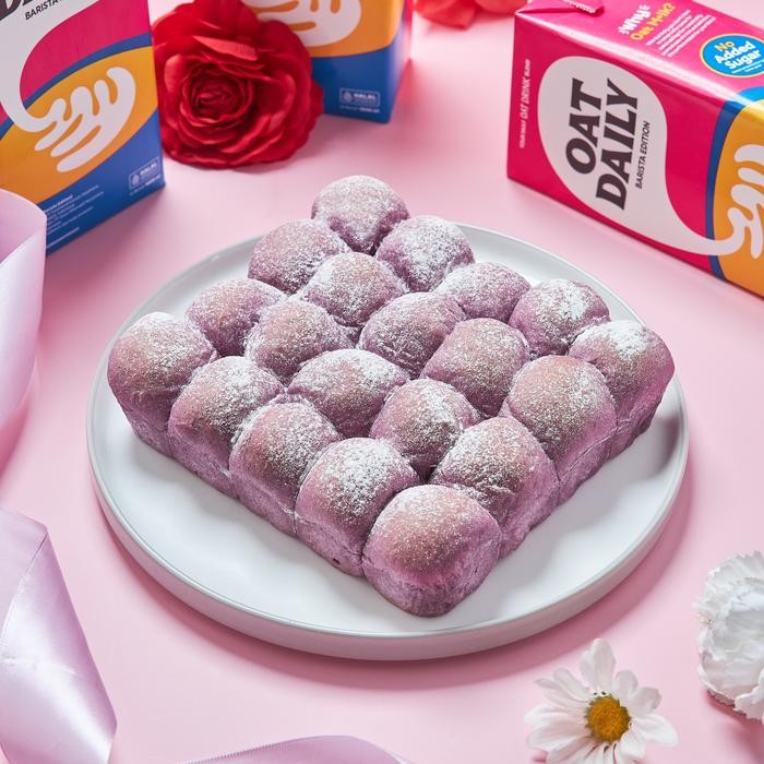 

PastikanTerjaminMutunya- (VEGAN) UBE Oat Buns with Housemade Ube Jam