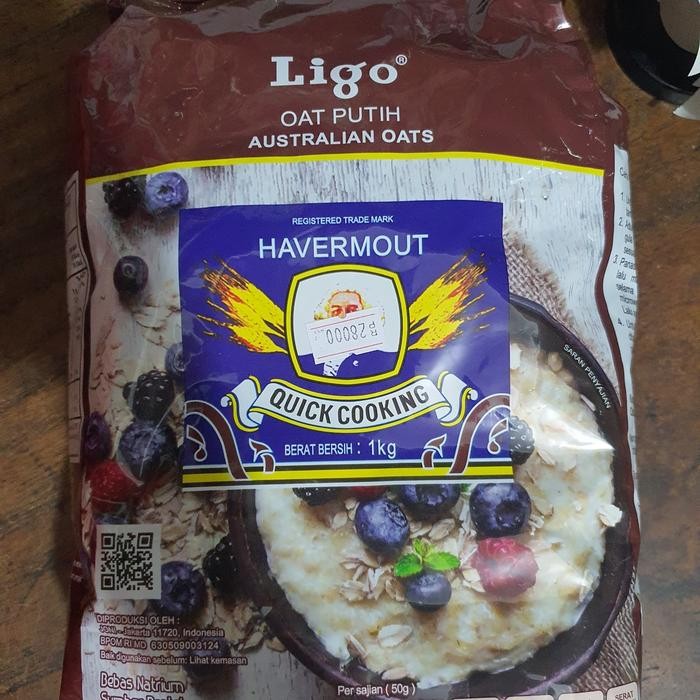 

PastikanTerjaminMutunya- Ligo havermout 1kg / quick cooking white oats / oat / oatmeal
