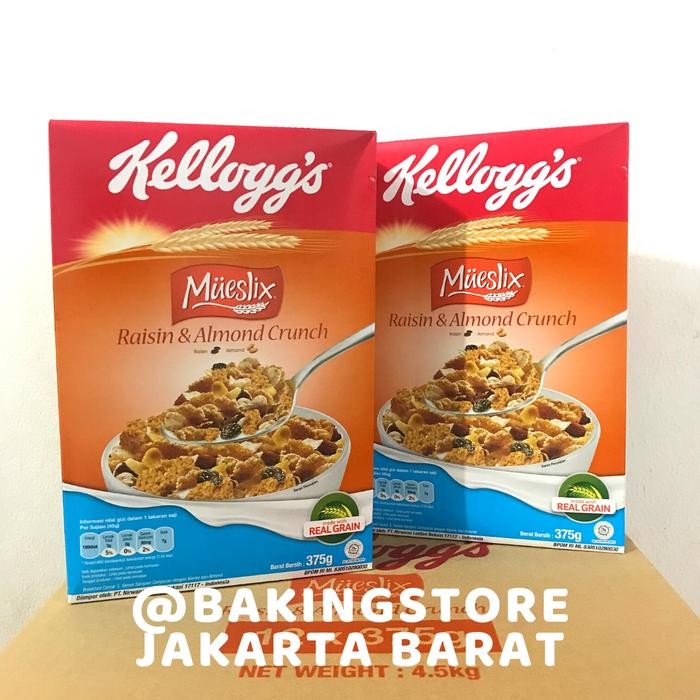 

PastikanTerjaminMutunya- Kelloggs Mueslix Raisin & Almond Crunch Sereal 375g