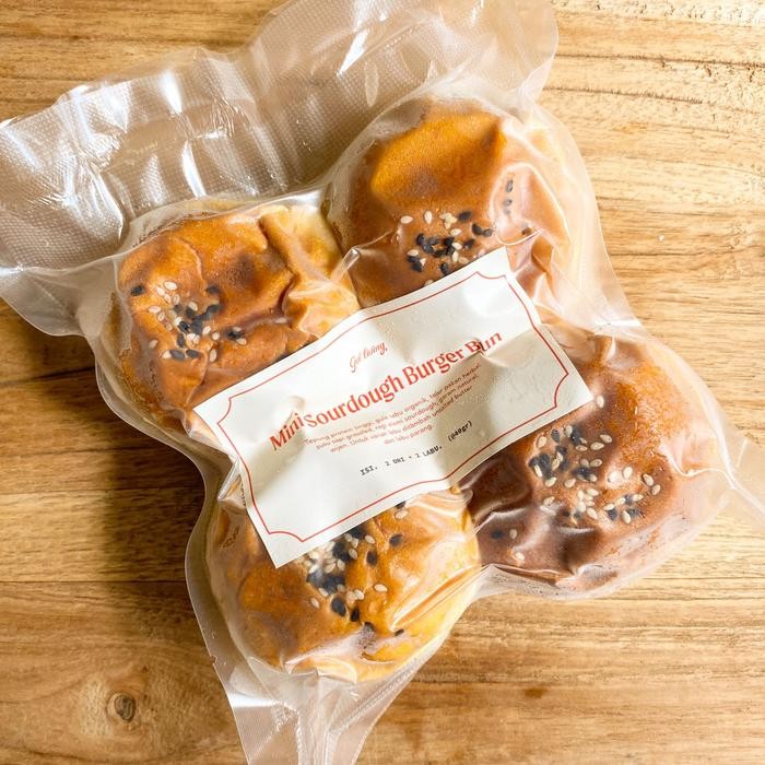 

PastikanTerjaminMutunya- Mini Sourdough Burger Bun Roti Susu Grassfed Garam Alami