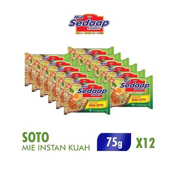 

PastikanTerjaminMutunya- Sedaap Mie Instan Soto 75 gr x 12 pcs