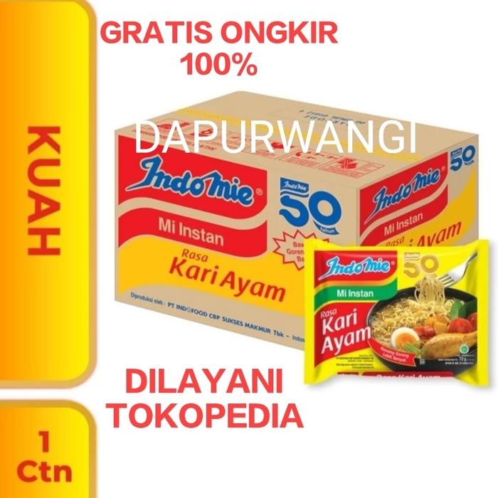 

PastikanTerjaminMutunya- INDOMIE KUAH KARI AYAM 1dus 40pcs