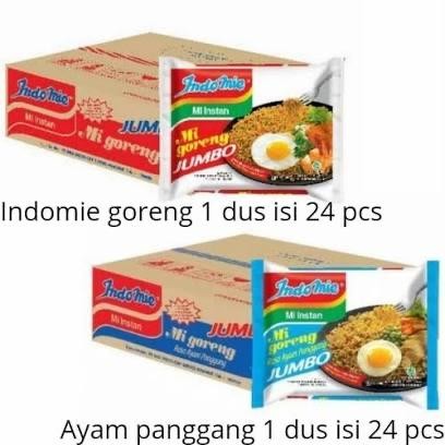 

SemuAReadyYaB0Zq- Indomie Goreng Jumbo / Rasa Ayam Panggang Mie Instant Goreng 1 Dus