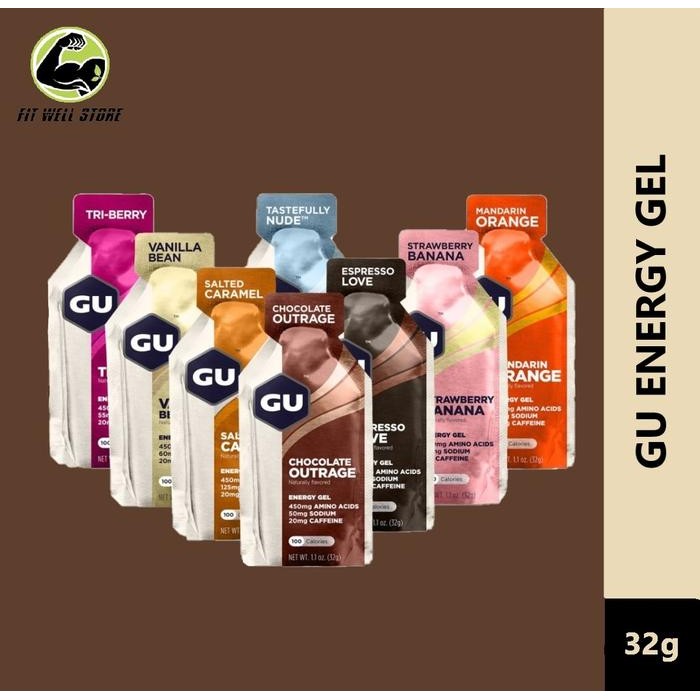 

St0ckMelimpAh- GU Energy Gel Suplemen Olahraga Sepeda Lari Fitness GYM Hiking