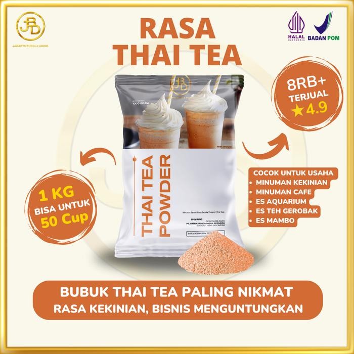 

St0ckMelimpAh- Bubuk Minuman Premium Thai Tea 1Kg Jakarta Bubble Drink