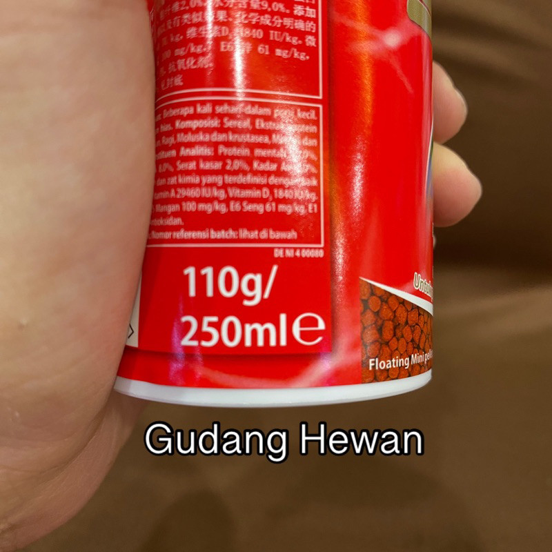 TETRA RED PARROT 110 GRAM - MAKANAN IKAN PEROT - JERMAN - PELET BUTIRAN MINI