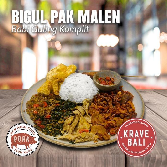

BnyKBonusBelidiMari- Bigul Pak Malen Babi Guling - khas Bali - Ready To Eat - Krave Bali