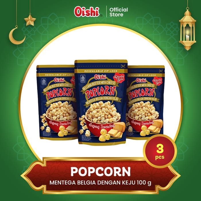 

BnyKBonusBelidiMari- Oishi Popcorn Mentega Belgia dengan Keju - Multipack 3pcs
