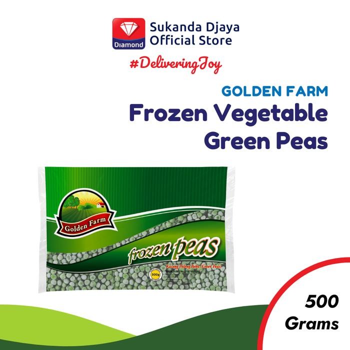 

BnyKBonusBelidiMari- Golden Farm Vegetable Frozen Green Peas Kacang Polong Beku 500 gr