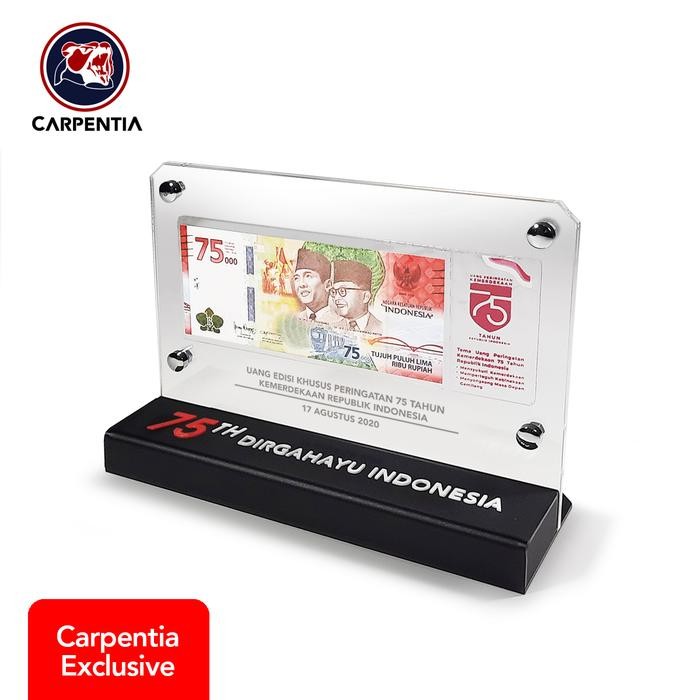 Camora- Frame Uang Kertas Acrylic / Akrilik - Desain Khusus Tema Kemerdekaan