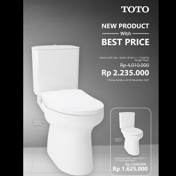 PREMIUM KLOSET Duduk TOTO CW431J / Closet Duduk CW 431J / CW 431 J