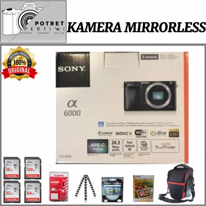 Cam- Sony Alpha 6000 Body Only / Kamera Sony A6000 Body Only / Body Only