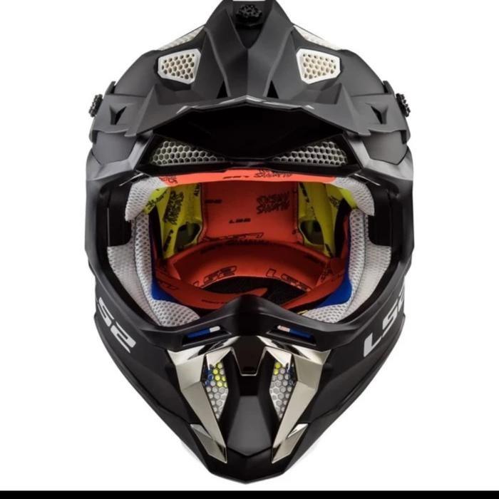 TERMURAH HELM LS2 MX470 SUBVERTER SOLID MATTE BLACK ORIGINAL