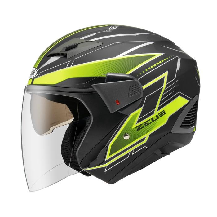 Helm ZEUS ZS 611 Z611 Matt Black TT18 Yellow