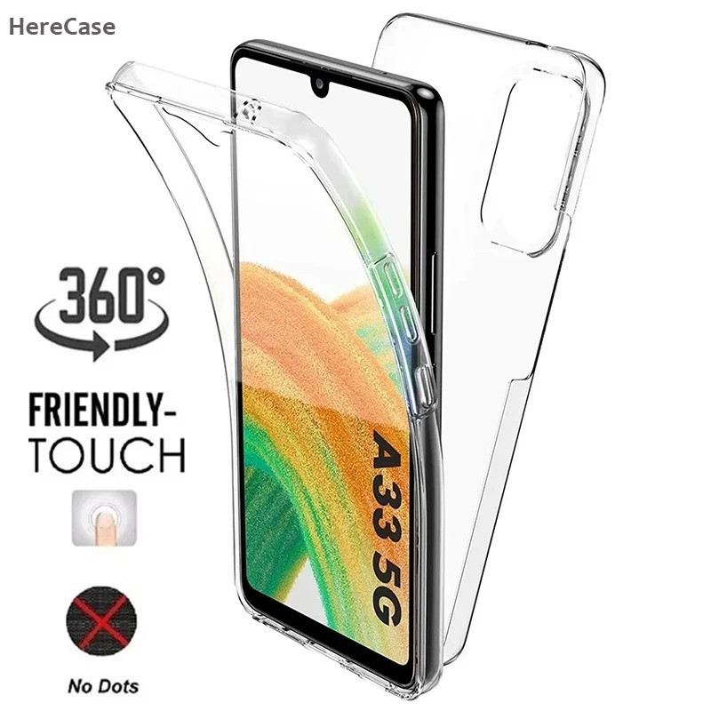 360 Full Body Screen Protector Transparent Case For Samsung Galaxy A30 A30S A31 A32 A33 A34 A35 Tpu