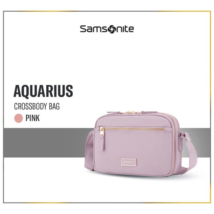 samsonite aquarius crossbody bag - pink [mutu terbaik]