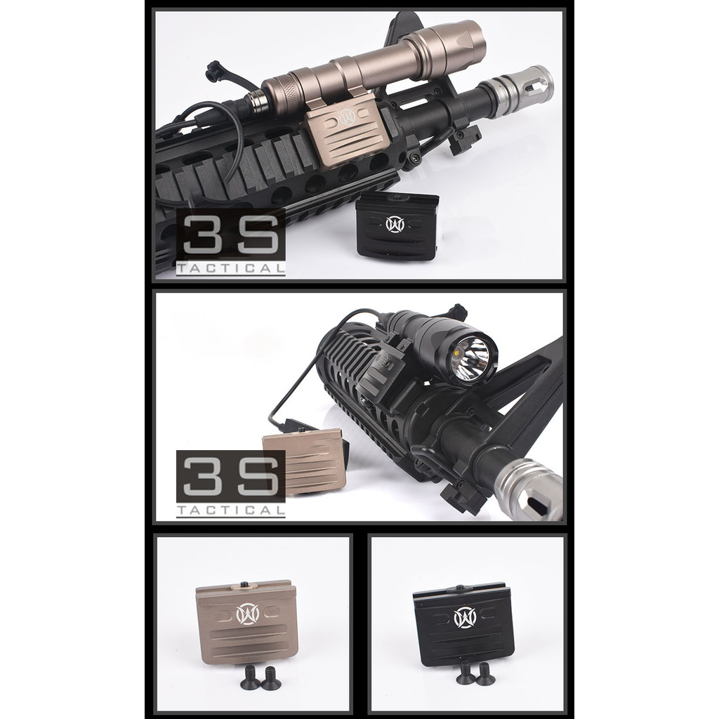 RM45 Off Set Tactical Flashlight Mount Rail Picatinny 20mm For Surefir Airsoft M300 M600 Scout Light