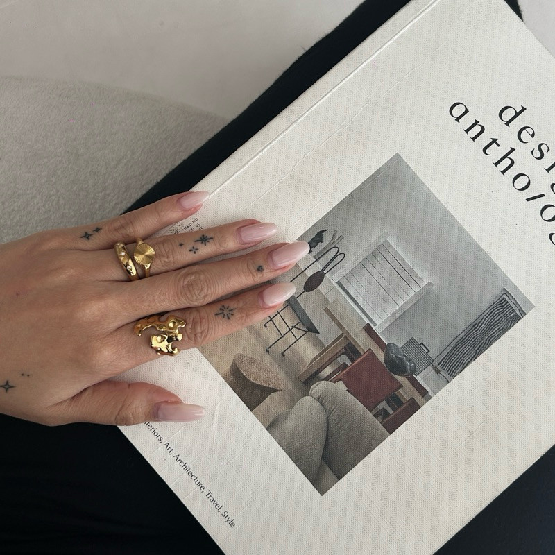 Louis // Trinity Nova Ring - 18k Gold Plated Titanium Steel Cubic Zirconia (Anti Karat)