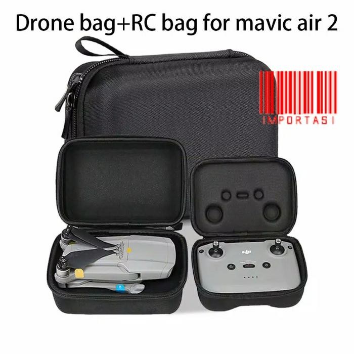 Clixsy- Tas Drone Bag Case Dji Mavic Air 2 Remote & Aircraft Terpisah Nylon