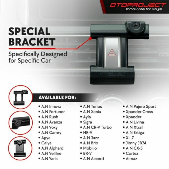 LANGSUNG GAS. TEMPAT HP / PHONE HOLDER BRIO BRV MOBILIO JAZZ HRV CRV ACCORD