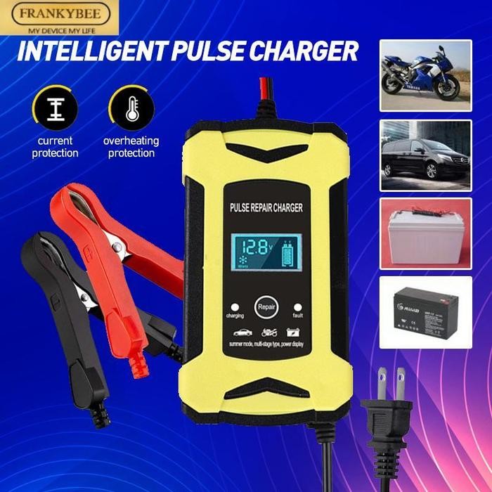 READY.. CHARGER AKI 6A 12V MOBIL CARGER AKI MOBIL CASAN AKI ALAT CAS AKI MOTOR CARGER DESULFATOR