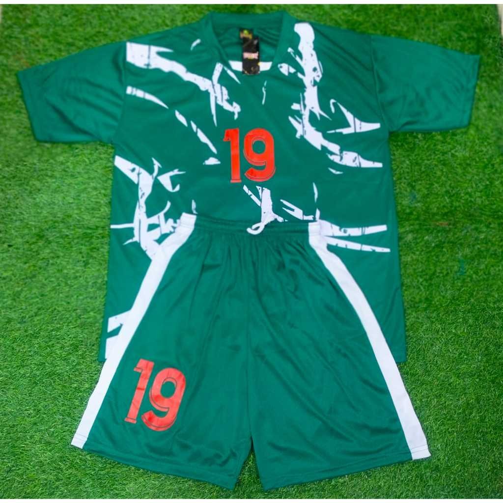 Sport Sistem Setelan Bola Jersey Baju Kaos Bola Seragam Futsal Tim 18 Pcs Dewasa #1
