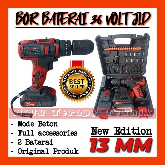 Bor Baterai bor cas bor Cordless JLD 13 MM 36 VOLT impact drill