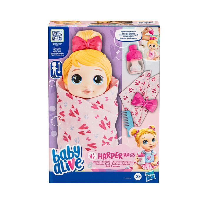 Toys Kingdom Baby Alive Set Pretend Shampoo Snuggle Blonde Harper