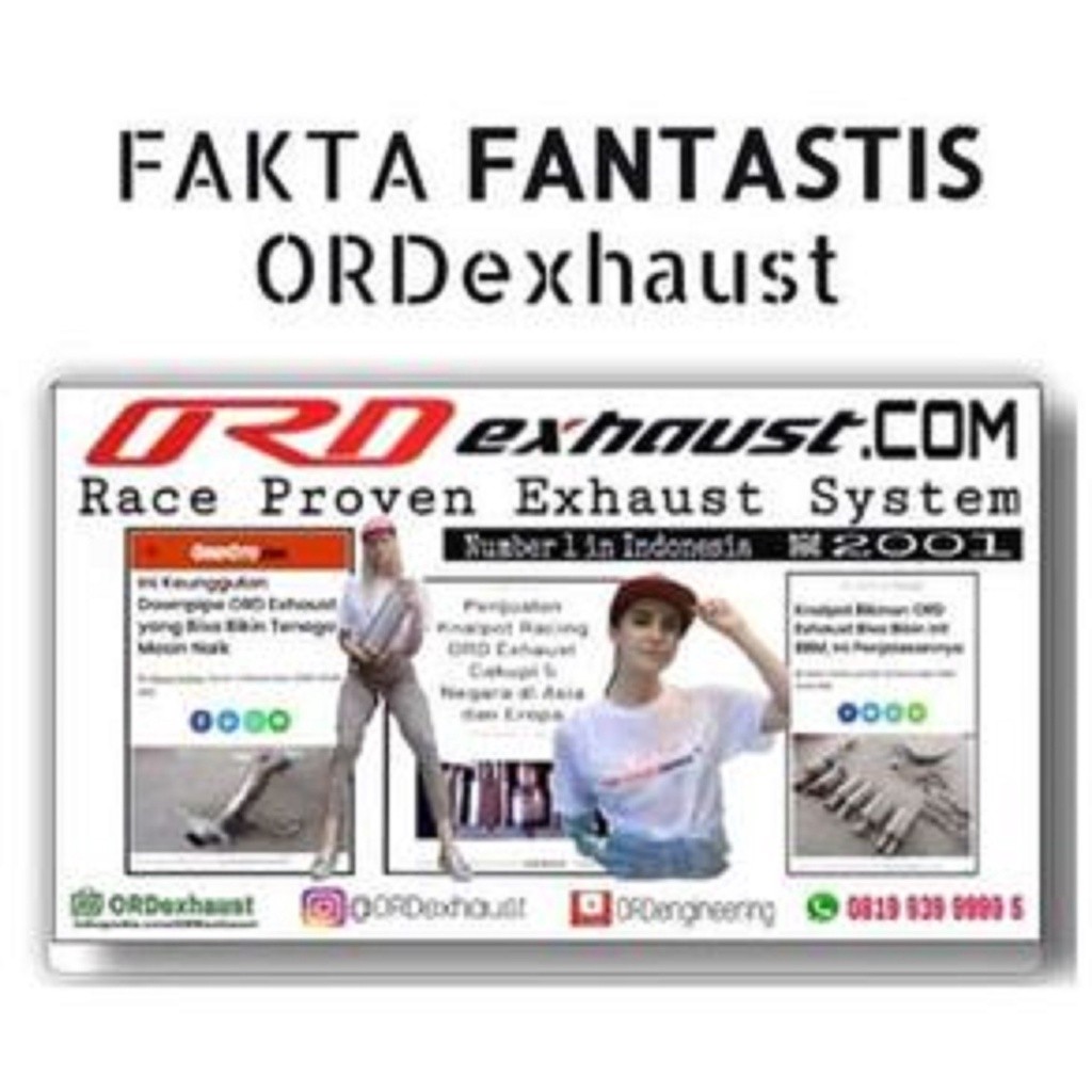 ORD Exhaust Knalpot Racing Resonator Manual Racing Avanza Xenia