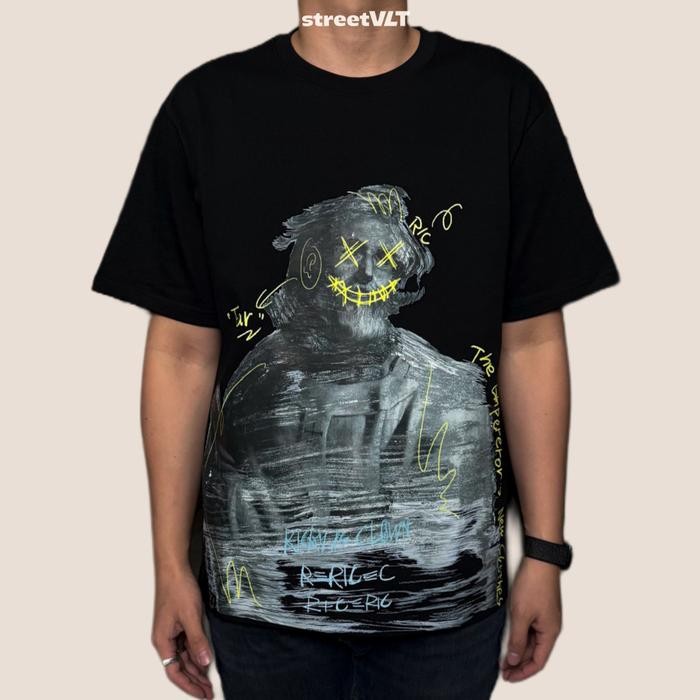 Modo- Ric Ricky Is Clown Einstein Statue Emperor Black Tee Original