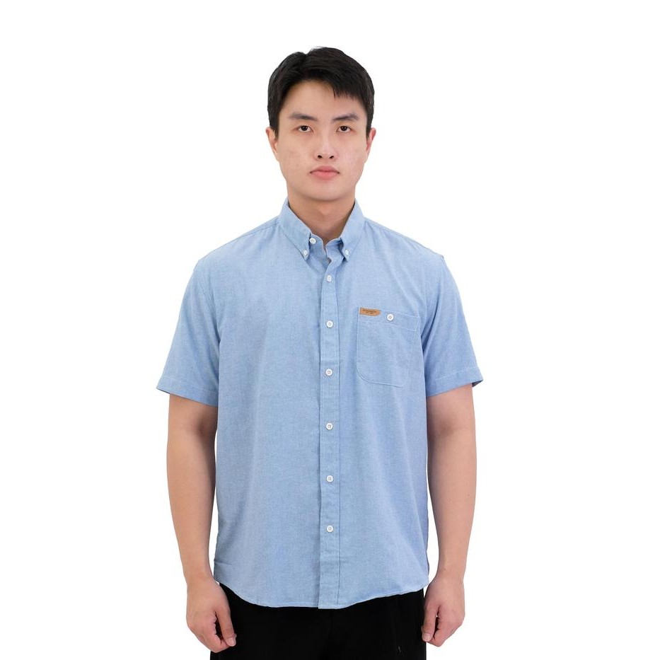 Modo- Poshboy Kaos Kemeja Lengan Pendek Tokyo Short Shirt Oxford Cotton Basic Kerah Nyaman