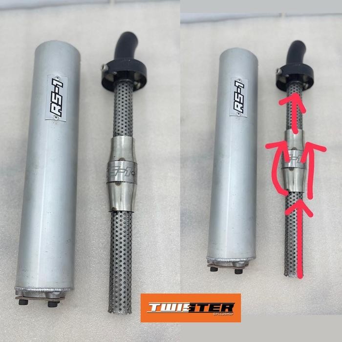 PALING MURAH.! SILINCER SLINCER SELENCER KNALPOT RS1 POWERBUM NEW RISET RS1 ORIGINAL